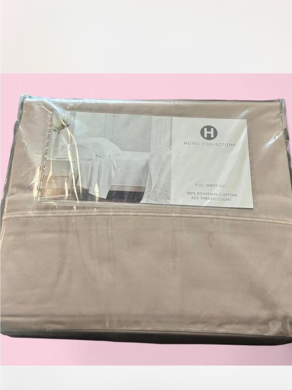 Hotel Collection Full Sheet Set in Taupe Beige